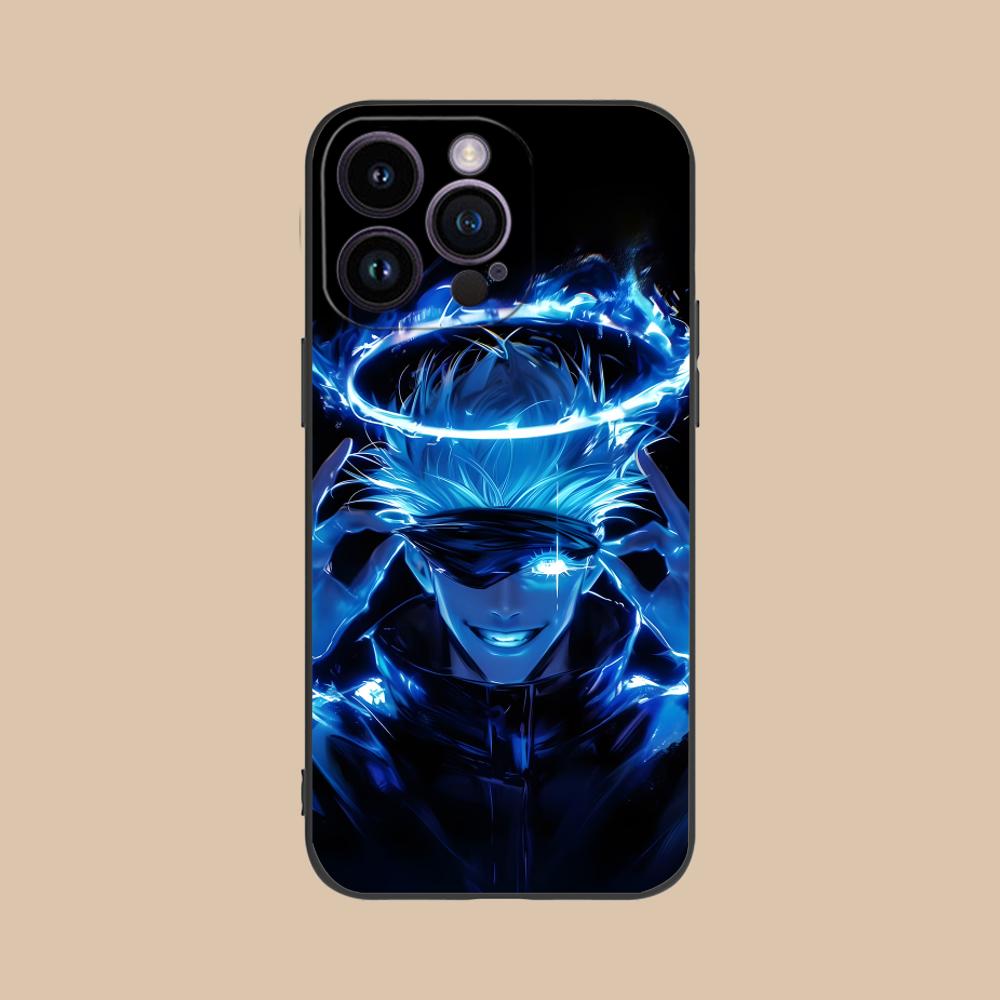 Jujutsu Kaisen Neon JJK Phone Case for iPhone 16 15 14 13 12 11 X XR XS 8 7 Pro Max Plus Mini Colour Printing Cover Cellphones
