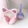 Children's Cute Cartoon Cat Ear Muffs – Boys & Girls Rabbit Fur Warm, Anti-freeze Ear Covers