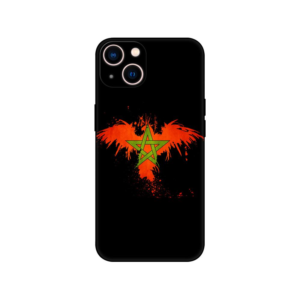 Black tpu Case For Samsung Galaxy A50 50S A30S A10 A01 A11 A21S A31 A41 A51 A71 Cover  Morocco flag Moroccan
