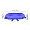 6 Wheel Abdominal Disc Roller Ab Exerciser Core Strength Training Waist Arm Leg Exercise