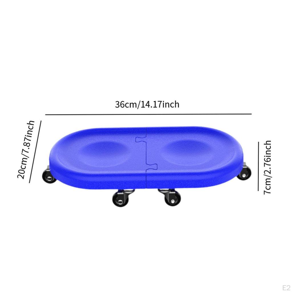 6 Wheel Abdominal Disc Roller Ab Exerciser Core Strength Training Waist Arm Leg Exercise