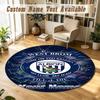 Round Rug Custom NameWest Bromwich Albion FC Pattern Non Slip Carpet Home Floor Decor