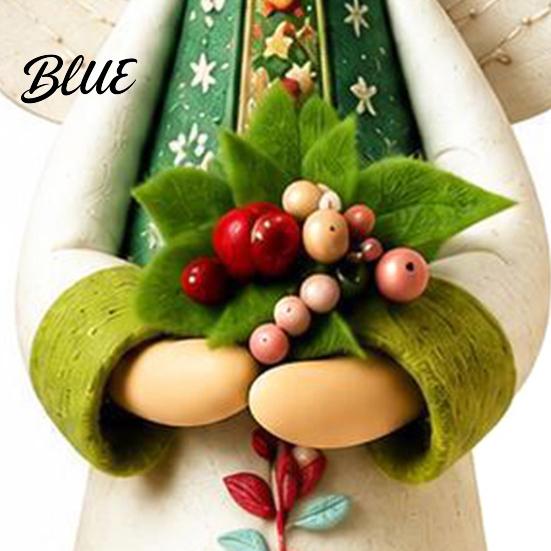 Blumenwinkel Statue Vintage Blumige Figur Dekoration Handgeschnitzte Engelsstatue Dekorative Einzigartige Geschenkfigur Heimtischdekoration für Wohnzimmer