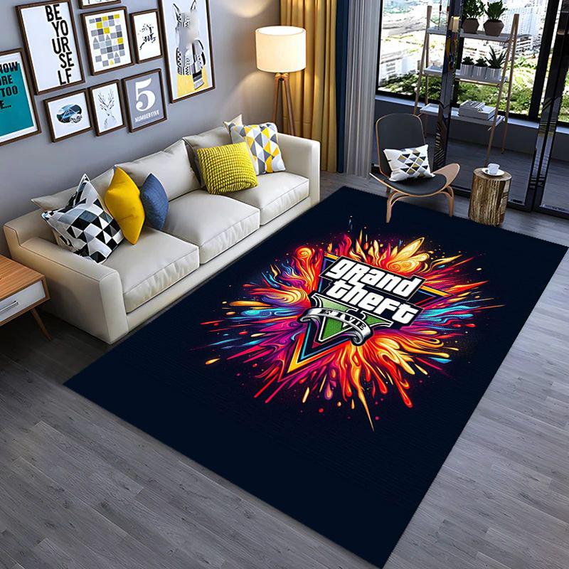 Vibes Vice City carpet printing Home Decor Art Protective pad Bathroom mat