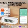 1 Set Home Smart Thermometer Hygrometer For Tuya Intelligent Home WiFi Temperature Humidity Sensor Thermometer Hygrometer