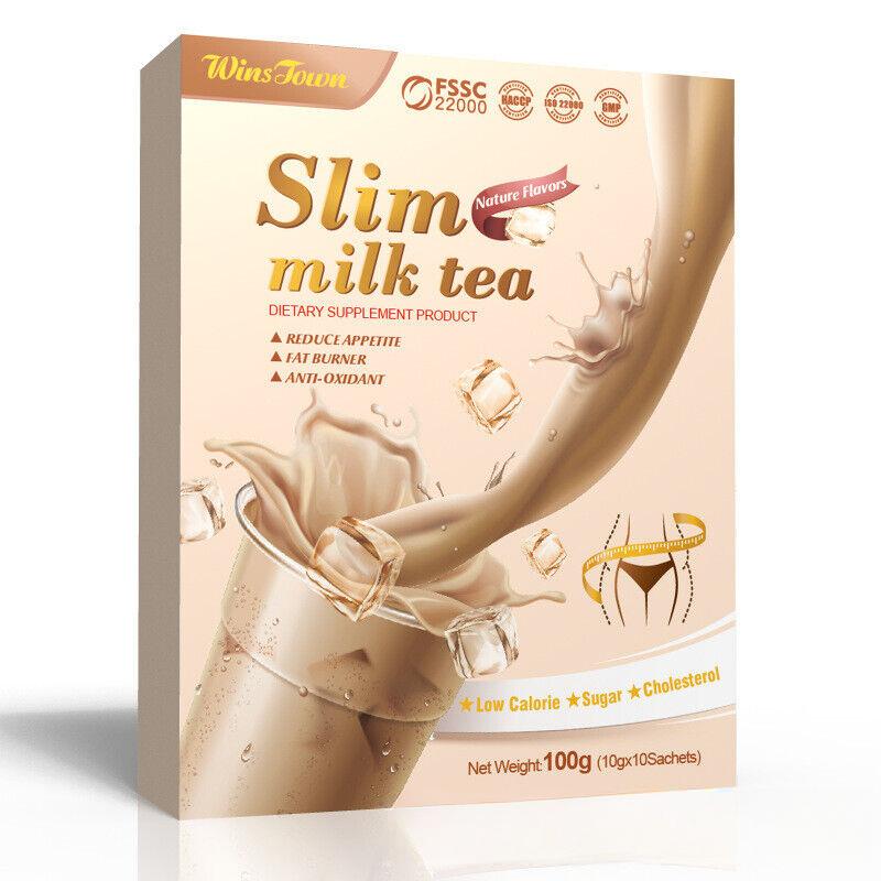 Genuine Slim Milk Tea Original Tea Belly Fat Burning Weight Loss Detox Tea 100g