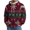 Men's Knit Hooded Sweatshirt Casual Long-Sleeve Sweatshirt