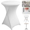 Tablecloth Cover for a Cocktail Bar Table White 80X110Cm [25F]