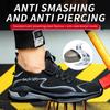Men's Safety Shoes Steel Toe Men's Sneakers Anti-smash Anti-puncture Working Footwears Breathe Slip-Resistant Boots Waterproof