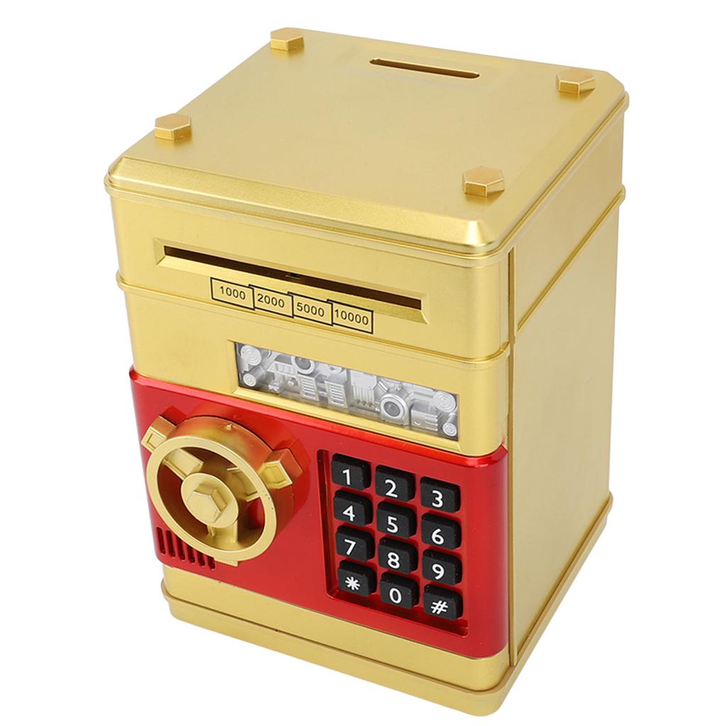 Piggy Bank Cash Coin Can Auto Scroll Paper Money Saving Box Mini ATM Coin Bank Money Saving Box