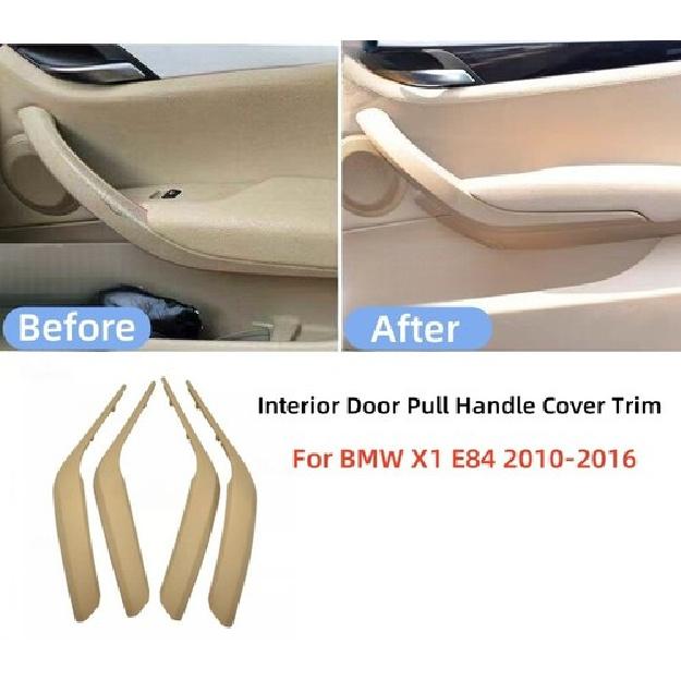 LH & RH Interior Door Pull Handle Trim Cover For BMW X1 E84 2010-2015 Beige