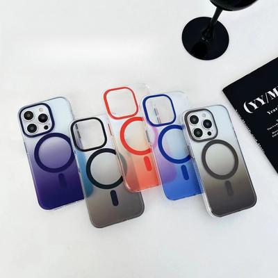 Apple 16pro Mobile Phone Case Magsafe Magnetic Charging Gradient Blue Light 15 Suitable for IPhone 14 Anti-fall Protection Case