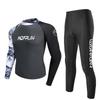 Mens UV Protection Rash Guard Set Quick Dry Swimwear Diving Surfing Snorkeling Water Sports