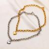 Fashion Heart Pendant Necklaces Women OT Clasp Cuban Link Chains Vintage Personalized Banquet Party Jewelry Accessories Gifts