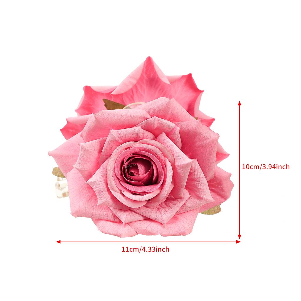 AWATYR Large Simulated Flowers Hair Claw Rose Hair Clip Elegant High-Grade WomenHair Accessories