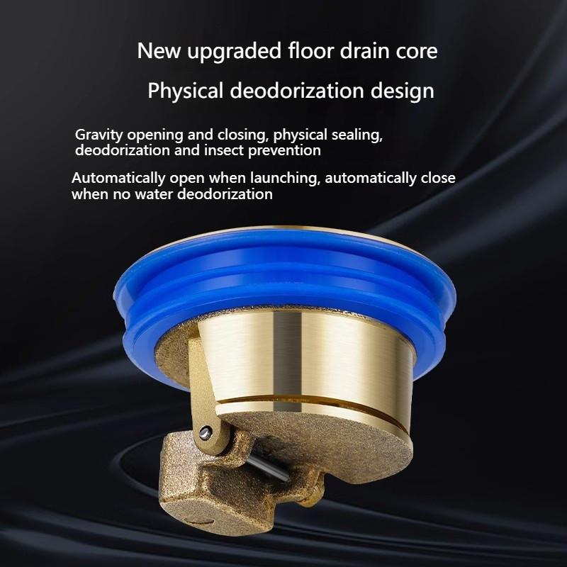 High Quality Bathroom Floor Drain 304 Stainless Steel Rectangular Drain Odor Prevention Shower Drainage Pipe