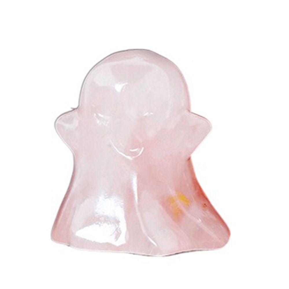 Creative Crystal Ghost Figurine Ghost Shaped Natural Crystal Ghost  Desk Decoration