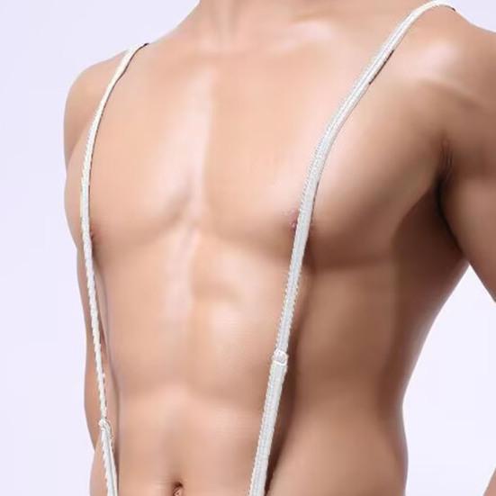Men Sexy Thong Halter Neck Strap U Convex Bag Design Seamless Design Thong Breathable Panties Underwear