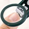 Creative Ergonomic Magnifying Glass Anti-Splash Nail Clipper with Sharp Precision Blades for Clear Large Nail Trimming of Seniors Visually Impaired