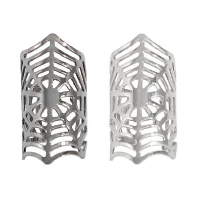 Spinnennetz Ohr-Manschette Halloween-Accessoire Bequemer Clip-Ohrring Kein Durchstechen der Ohren Geeignet für Verschiedene Anlässe