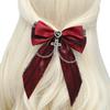 Ribbon Bowknot Hair Clip Side Clip Fashion Barrettes Women Ponytail Holder Female Hair Bows Masquerades Party Headpiece