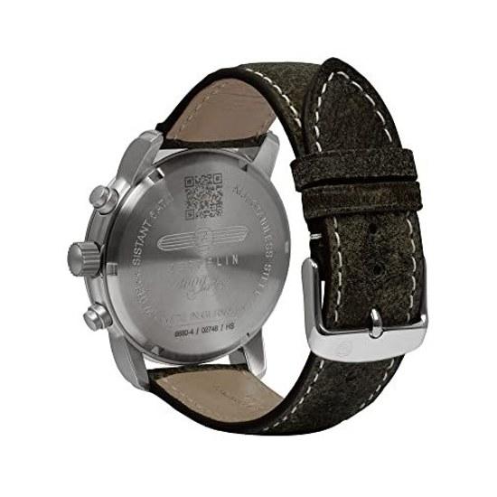 Zeppelin Wristwatch 8680-4 Mens Quartz Green Khaki