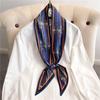 Scarf, Long Silk Scarf, Versatile Silk Scarf, Double-Layer Simulated Silk, Diagonal Scarf, Autumn And Winter Hair Binding And Scarf