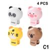 1/2/4Pcs Animals Toothbrush Head Cover Clips Capibara Portable Electric Toothbrush Dustproof Head Protector Cap Household Travel