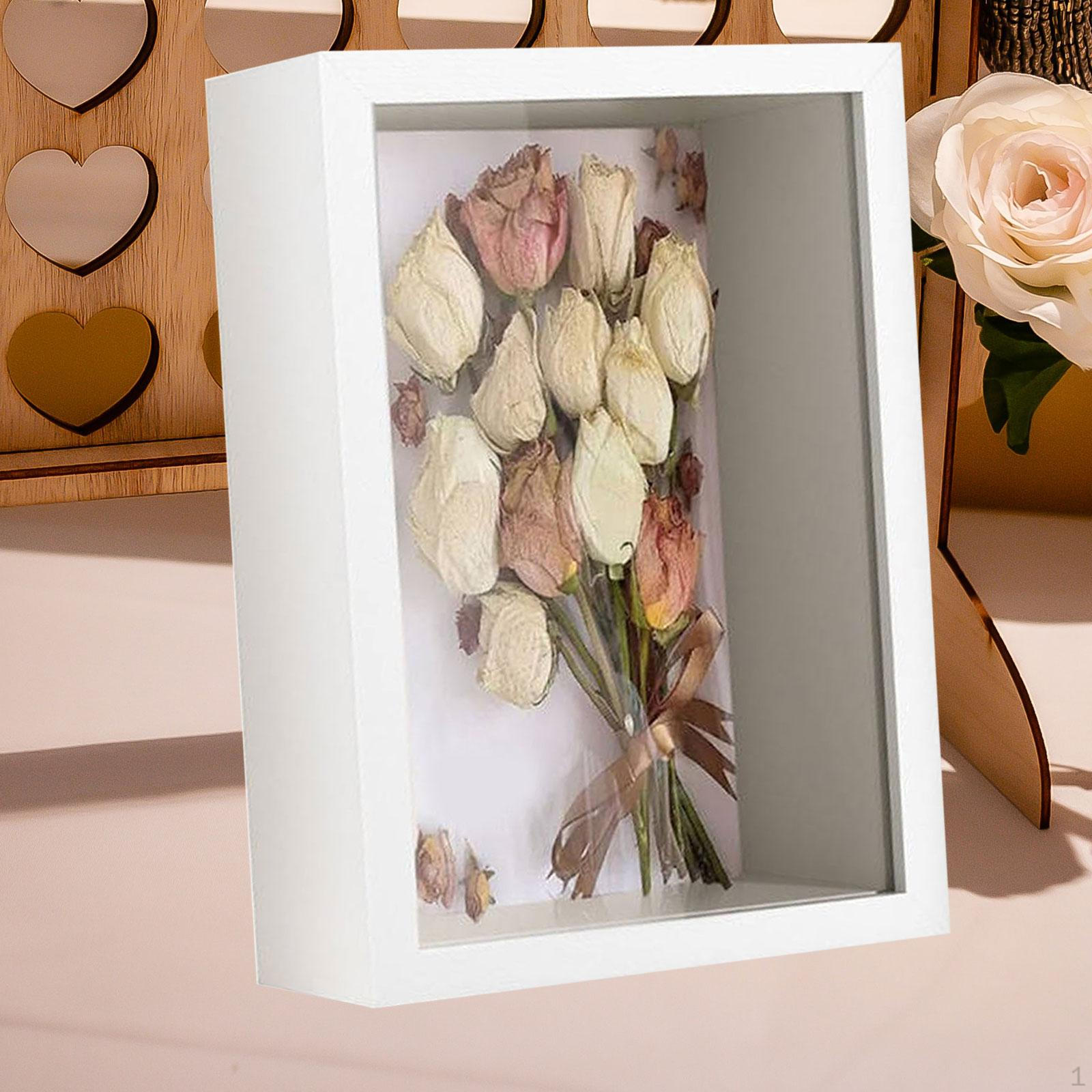 

Рамка для теней DIY, 5 см, внутренняя глубина, фотоизображение для памятных произведений искусства White