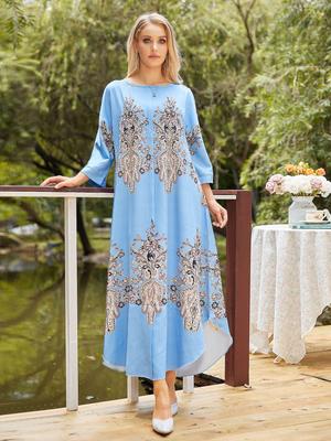 Dubai Besticktes Muslimisches Damenkleid - T100 Cross-Border Kollektion
