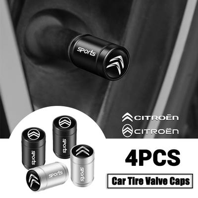 4pcs Car Wheel Tire Valve Caps Air Stem Cover For C3 C4 Berlingo C1 Jumper C5 C6 C2 2CV VTS DS3 DS4 DS5 RD3 Cross Xsara