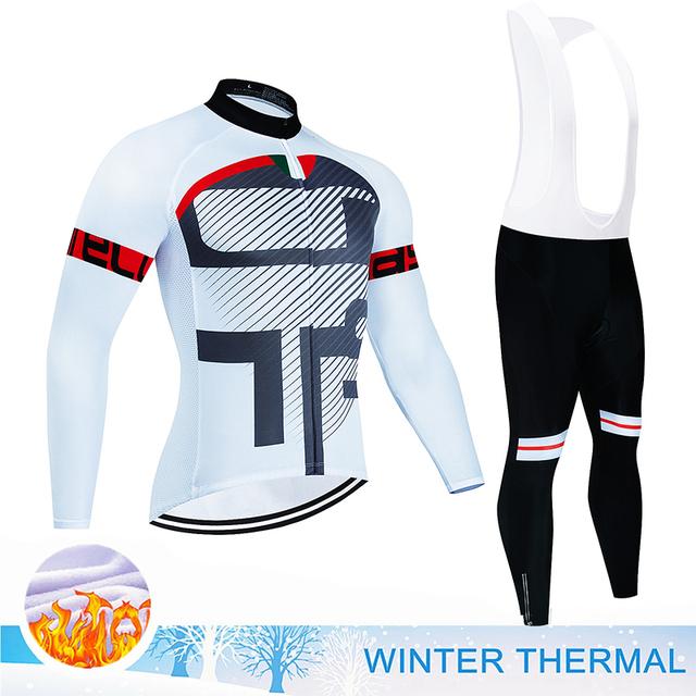 Zimní teplý fleecový dres 2023 Závodní cyklistický dres Mountian Cyklistický dres Mountian Ropa Ciclismo Odolný proti chladu
