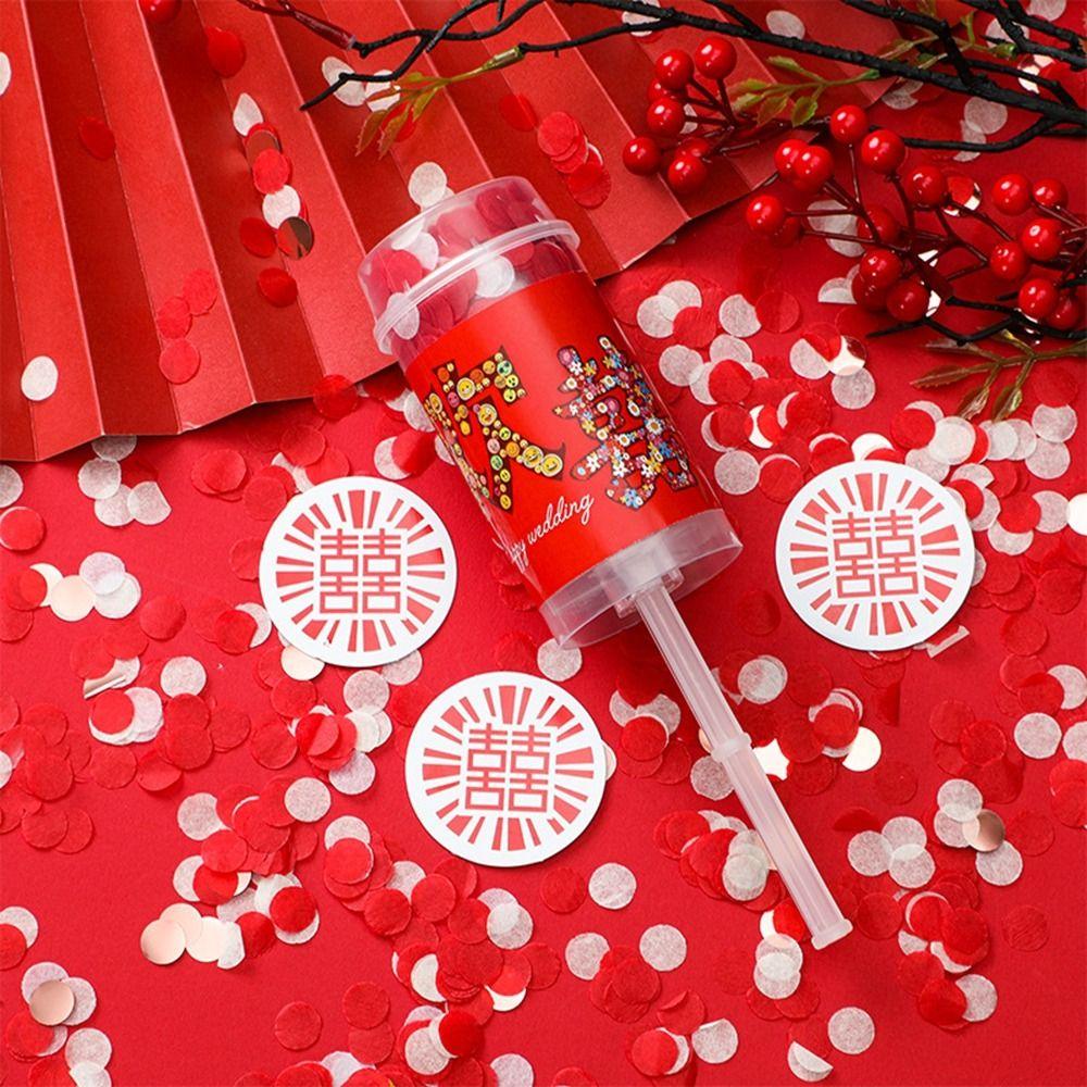 Handheld Anniversary Birthday Colorful For Wedding Party Decortion Supplies Fireworks Tube Confetti Popper