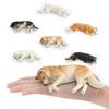 Nekogamiyama Sleeping Shiba Inu Dog Miniature Figurine Ornament Model Decor Collector's Model Beige