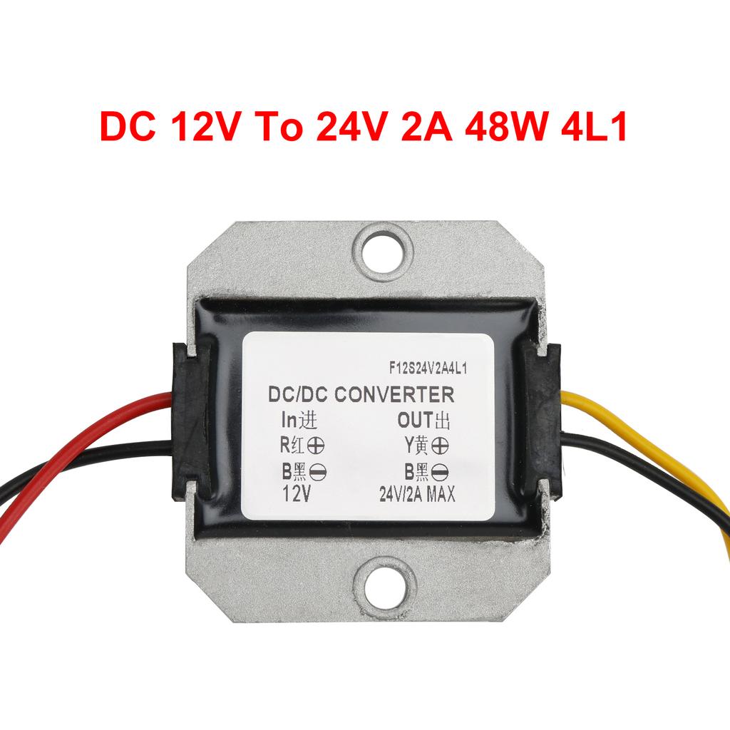 DC-DC 12V Step Up to 24V 2A Car Power Supply Converter Regulator Waterproof