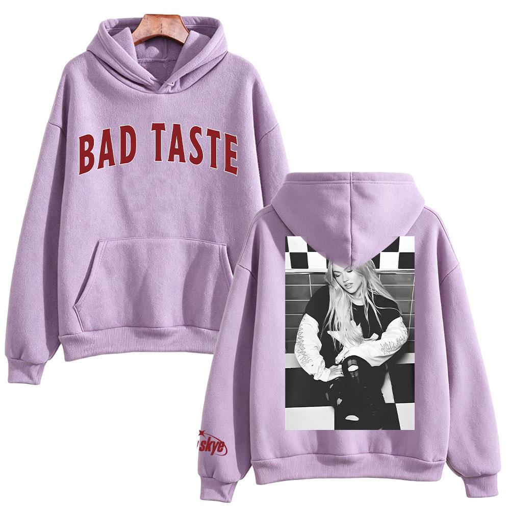 Freya Skye Bad Taste Photo Hoodie Unisex Vintage Graphic Print Long Sleeve Clothes Casual Streetwear Fan Gift Tops Sweatshirts