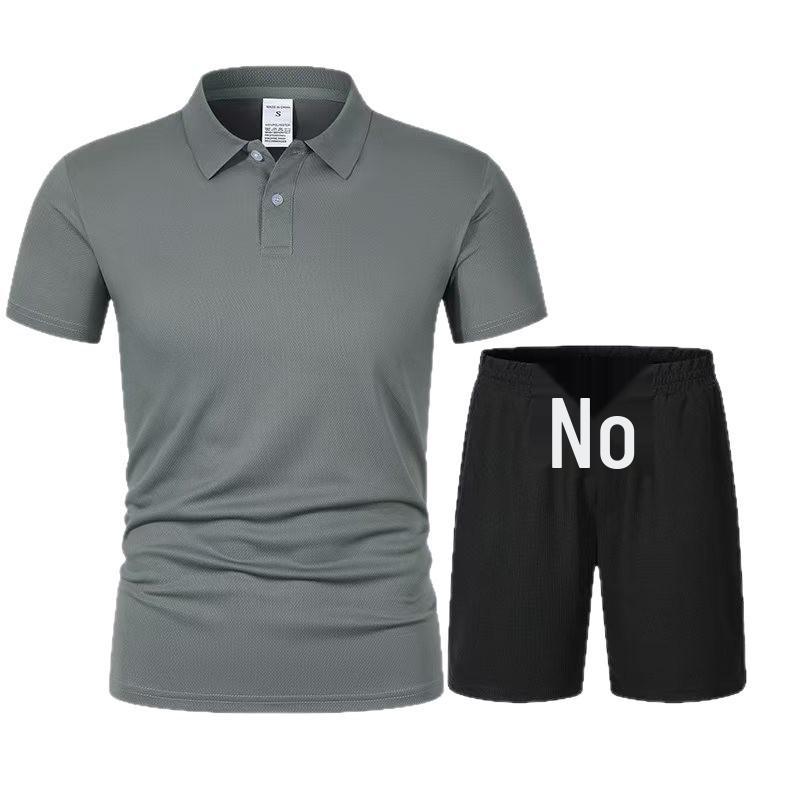 Summer 2026 Men's Casual Short Sleeve Polo Shirt & Shorts Set - Breathable Sportswear