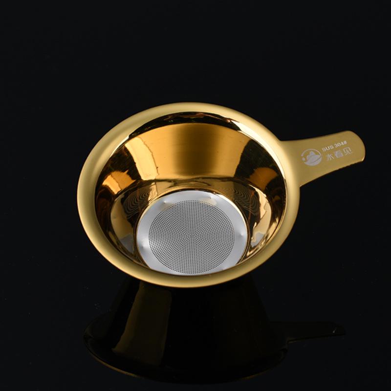Titanium Gold 304 Stainless Steel Tea Infuser & Strainer Mesh Separator