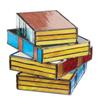 Colorful Design Stacked Books Lamp Resin Handicraft Stained Glass Lamp Stacked Books Design Stained Glass Desk Reading Lights