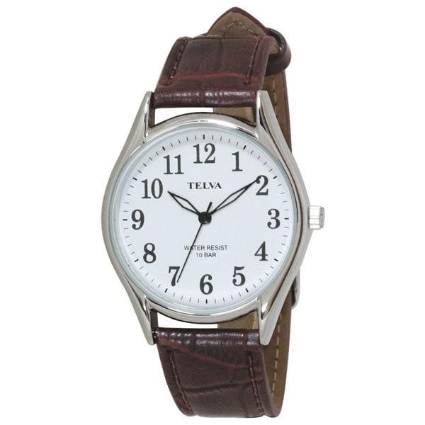 CREPHA TE Series Men's Wrist Watch - Silver / Brown TE-AM187-WTS TE-AM009-WTS TE-AM178-WTS TE-AM011-WTS TE-AM014-WTS Gift Casual Business Sports