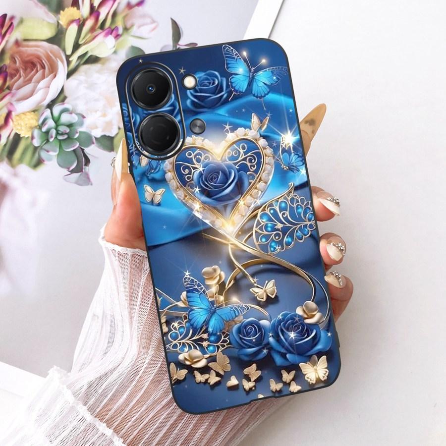 For Tecno Spark Go 3 5G Case Cute Cat Painted Capa for Tecno Spark GO3 KN3 Pop 20 Soft Silicone Bumber Shell for Sparkgo 3 Funda