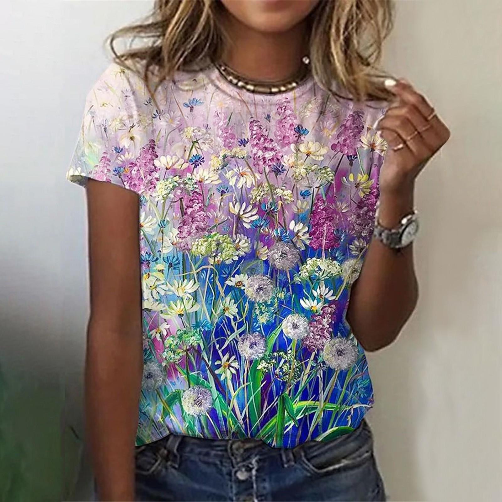 

Женская мода, летние популярные модели, футболки с короткими рукавами и круглым вырезом, топы с принтом L белый