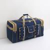 Large Capacity Oxford Cloth Portable Waterproof One Shoulder Luggage Handbag Checker Bag Mobile Bag Folding Storage Travel Bag
