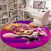 1pc Paw9 Carpet, Round Rug, Comfortable, Suitable for Entryways, Living Rooms, Office, And Bedrooms, Christmas Decoration