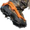 Crampones de Hielo de Acero Inoxidable de 8/10 Dientes para Exteriores: Cubiertas antideslizantes para raquetas de nieve para escalada y senderismo