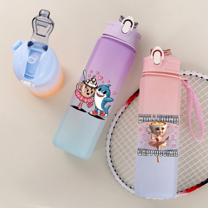 Tuang Tuang Tuang Printed 750Ml Water Bottle Anime Cartoon Large Capacity Drinking Cup Portable Outdoor Sports Water Cup Children Gift