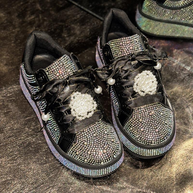 

Кеды на толстой подошве, Новая весенне-осенняя повседневная спортивная обувь, Женская обувь больших размеров 43 чёрный