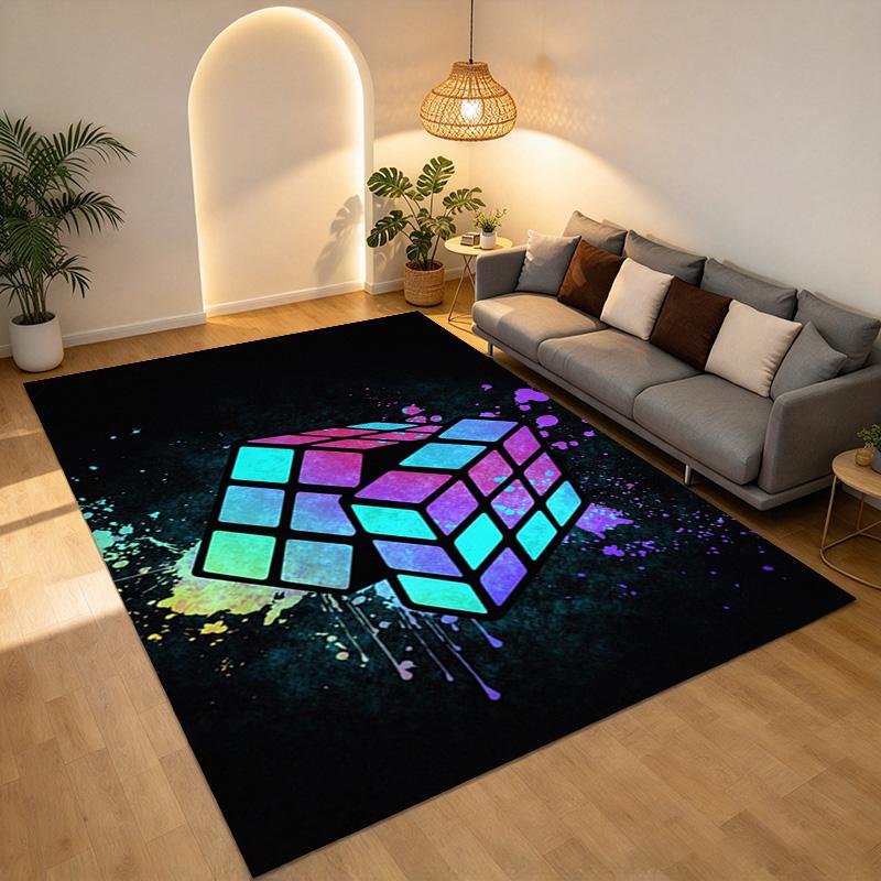 Rubik'S Cube Living Room Nonslip Area Rug Soft Carpet For Bedroom Game Playroom Sofa Office Home Decor Doormat Christmas Gift C9301174