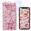 Puffy Soft and Water Decorative Cute Drop Shape K-Bom Stickers, Squishy, Stickers, Stickers, 3D, (Mixed Colors)