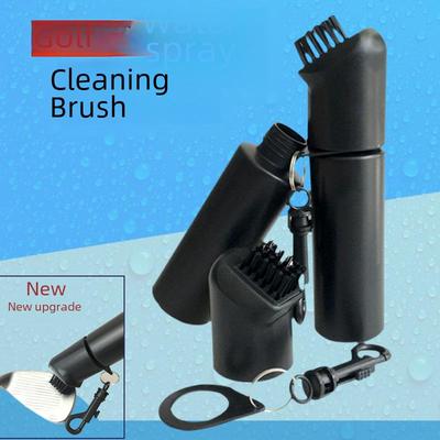 Black Detachable Cross-Border Golf Cleaning Brush with Hook and Water Storage Spray